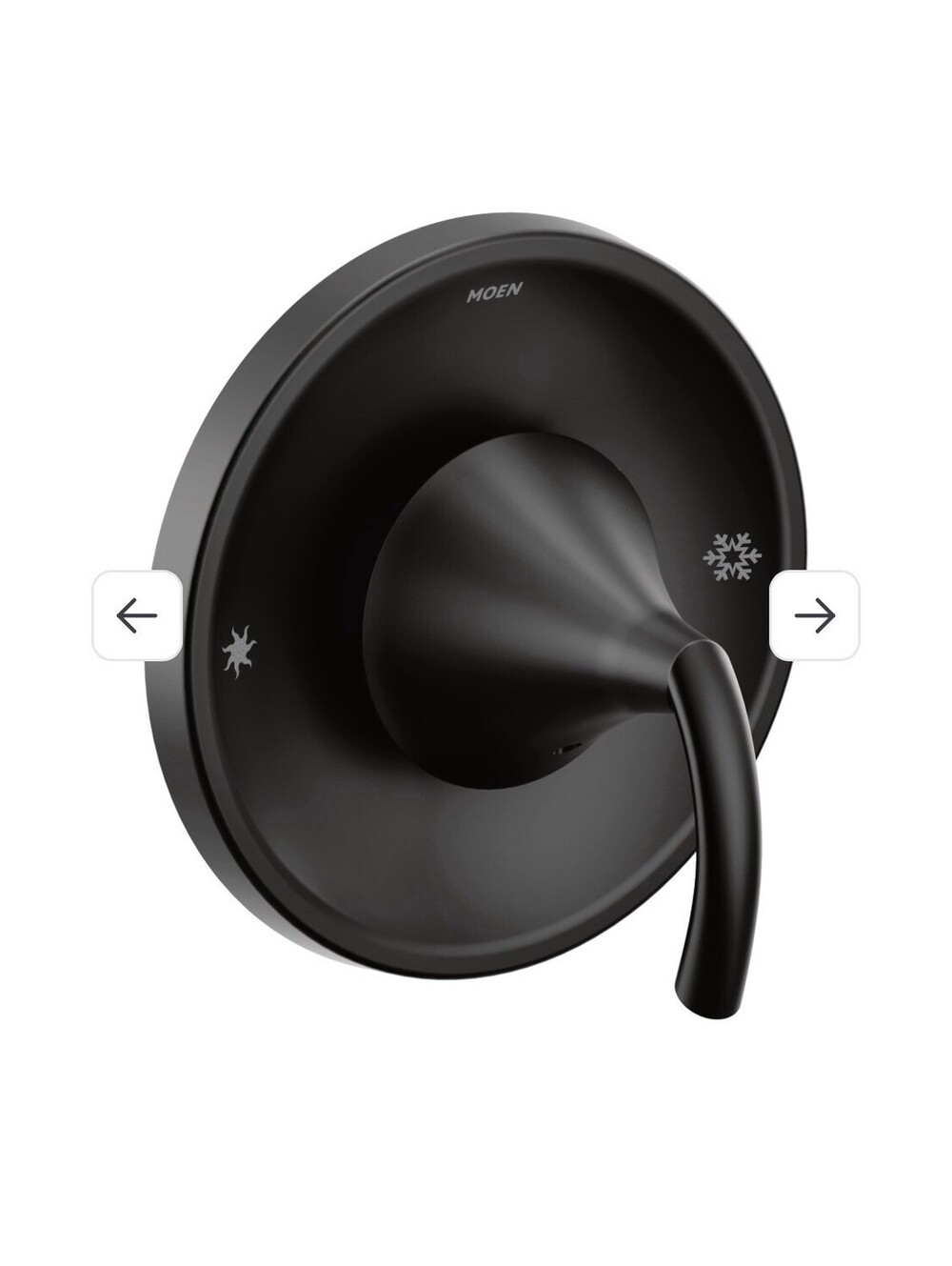 Moen T2741BL Glyde Posi-Temp Valve Trim, Valve Required, Matte Black